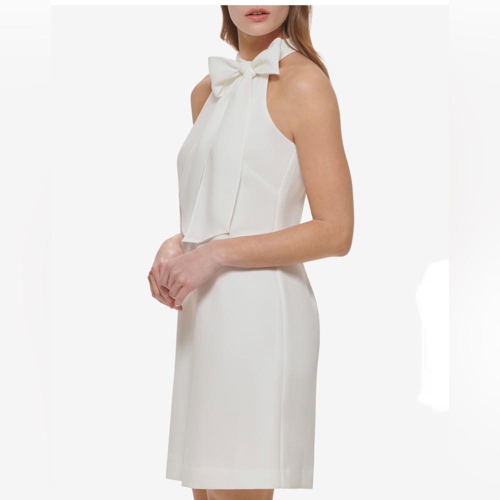 Vince Camuto bow neck dress